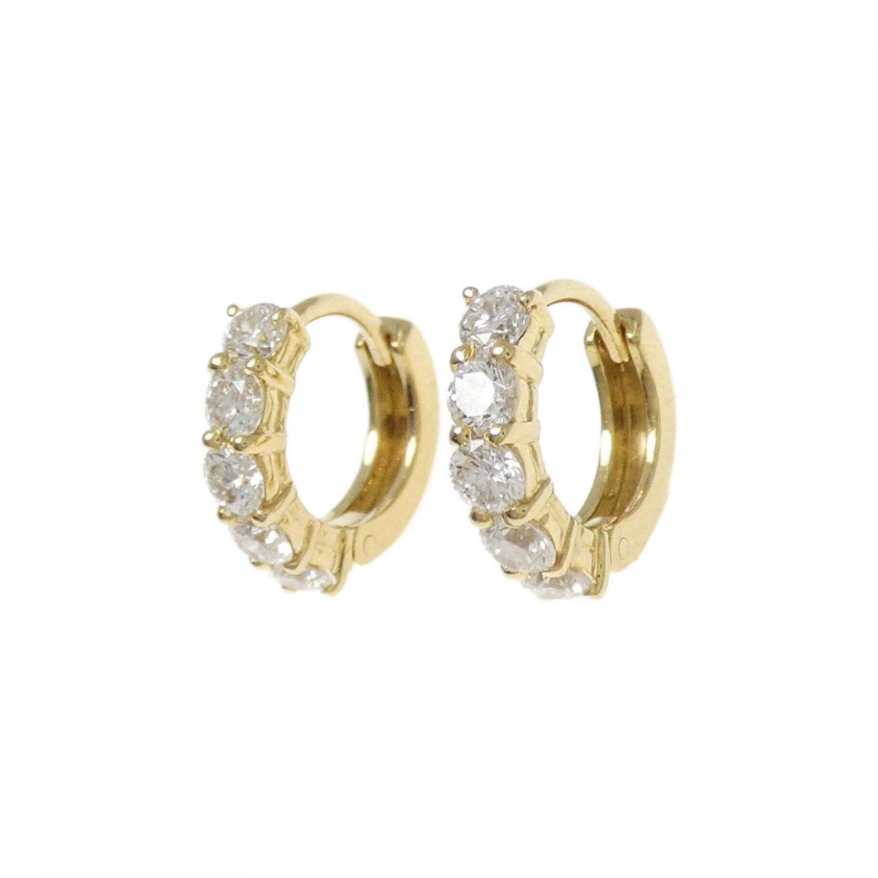 750YG ダイヤモンド ピアス 0.66CT