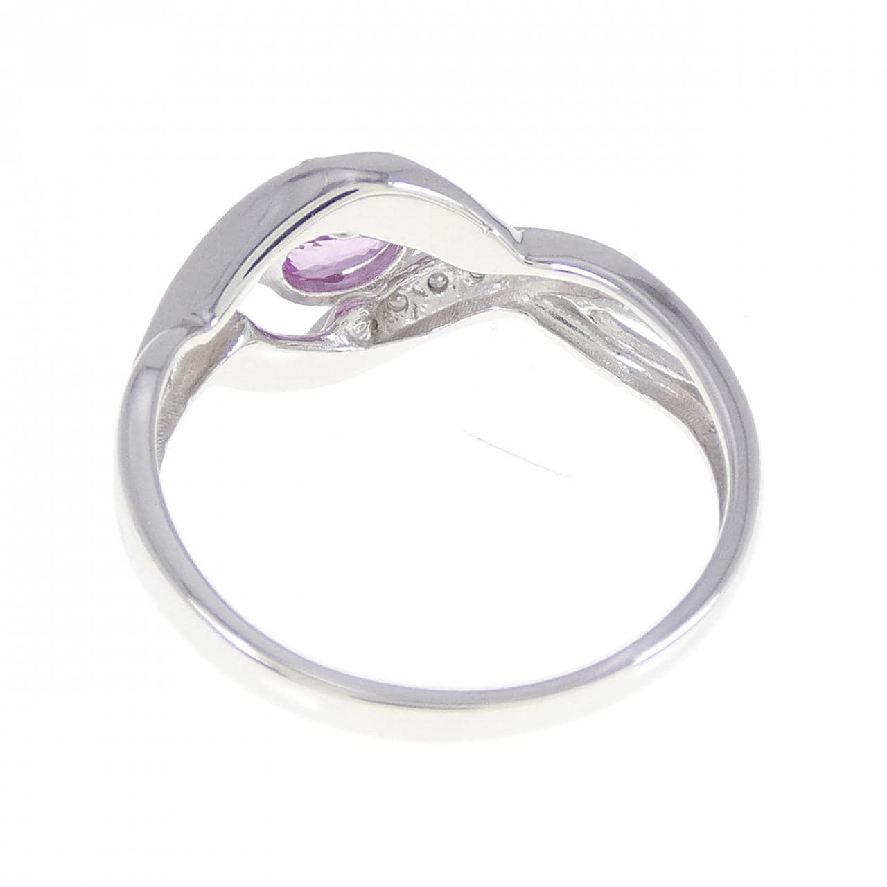 K10WG サファイヤ リング 0.38CT