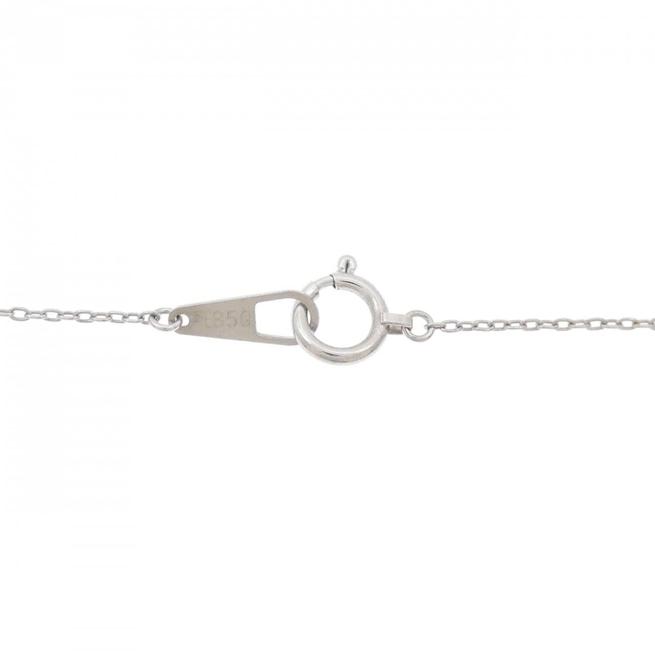 PT900/PT850 ハート ダイヤモンド ネックレス 0.05CT