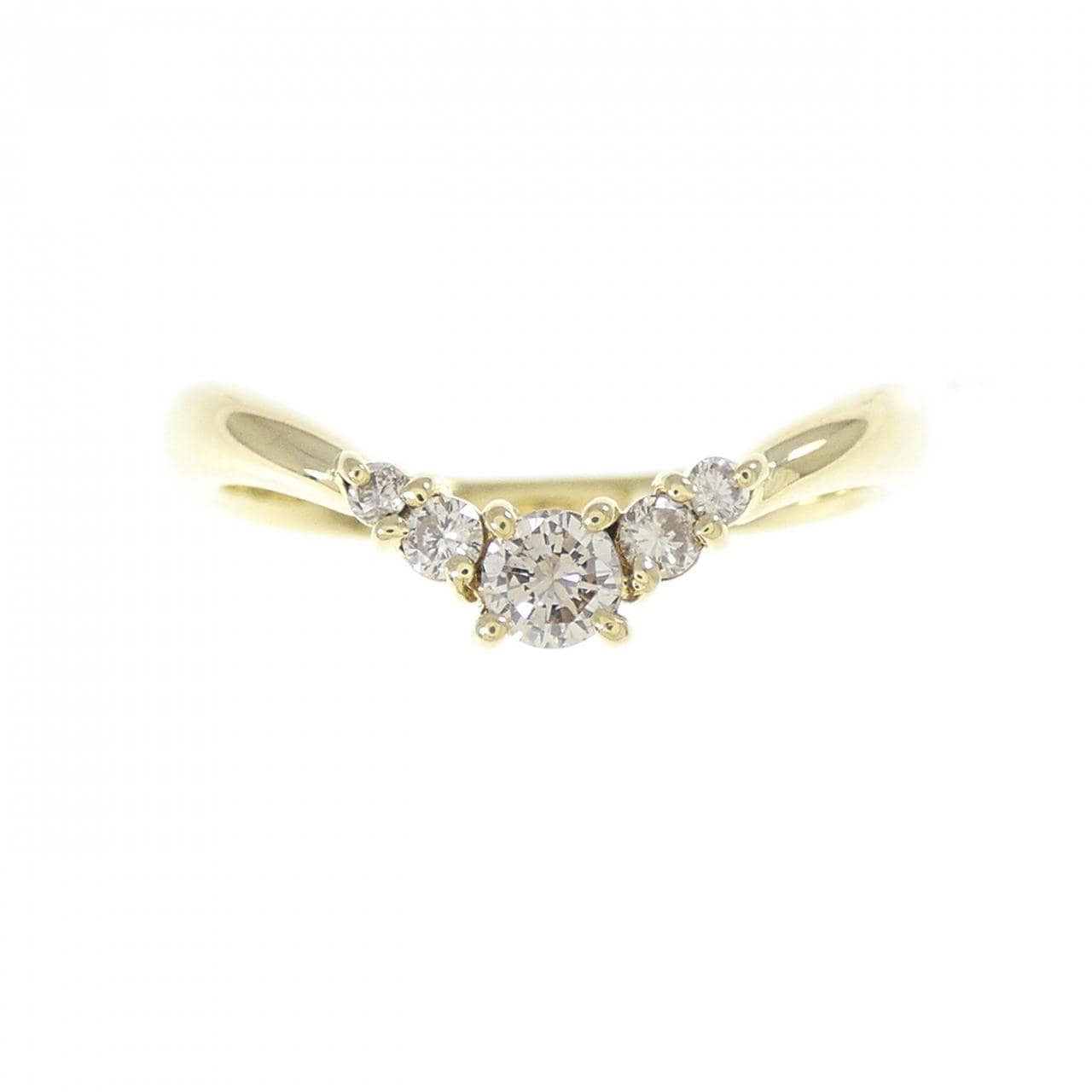 K18YG ダイヤモンド リング 0.20CT