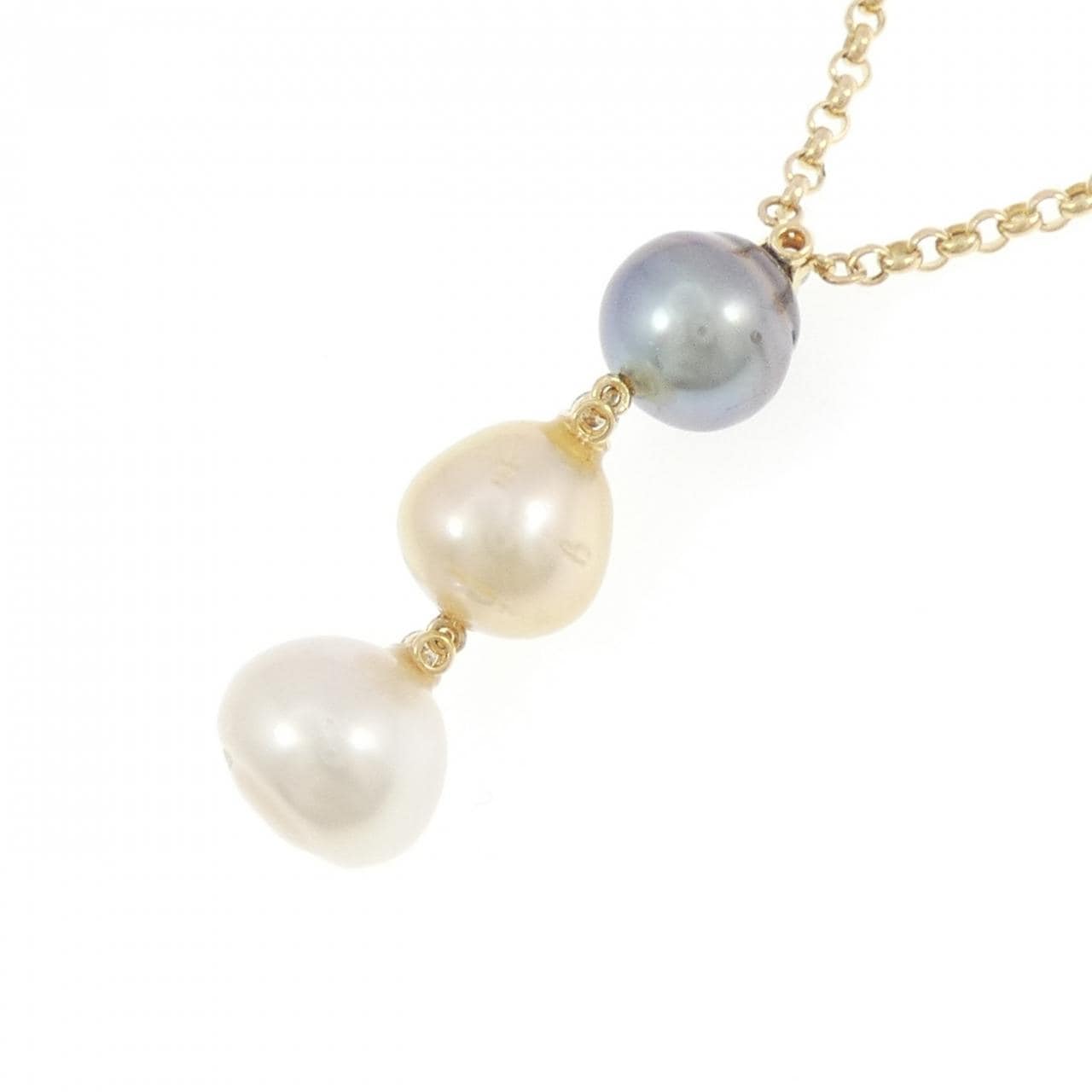 K18YG パール ネックレス