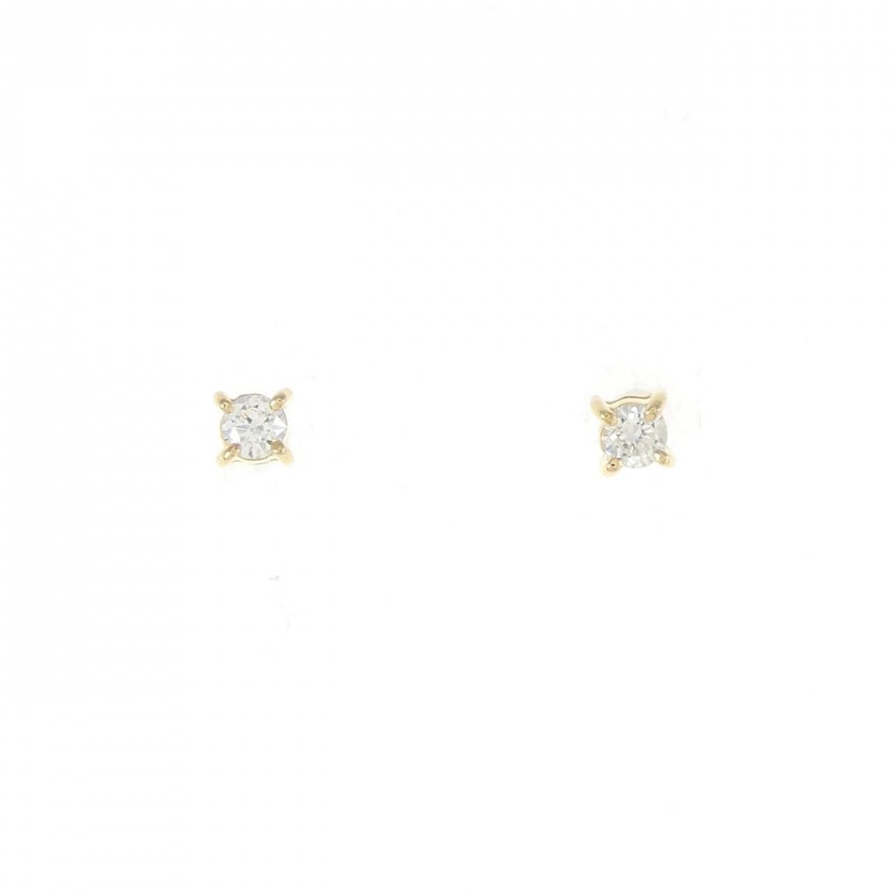 [Remake] K18YG Diamond earrings 0.10CT