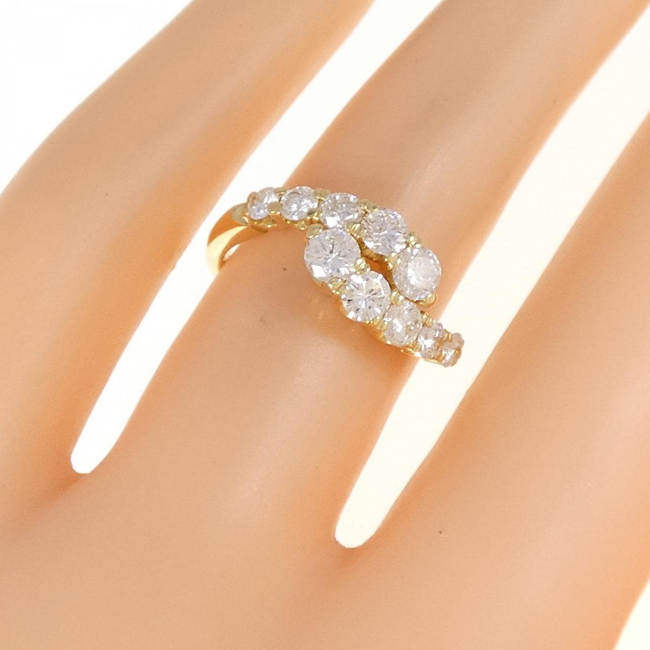 K18YG ダイヤモンド リング 1.02CT