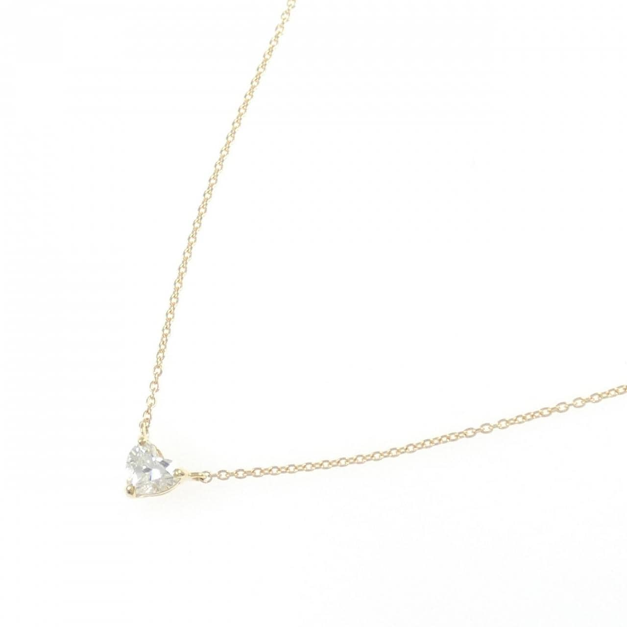 【リメイク】K18YG ダイヤモンド ネックレス 0.323CT H SI1 ハートシェイプ
