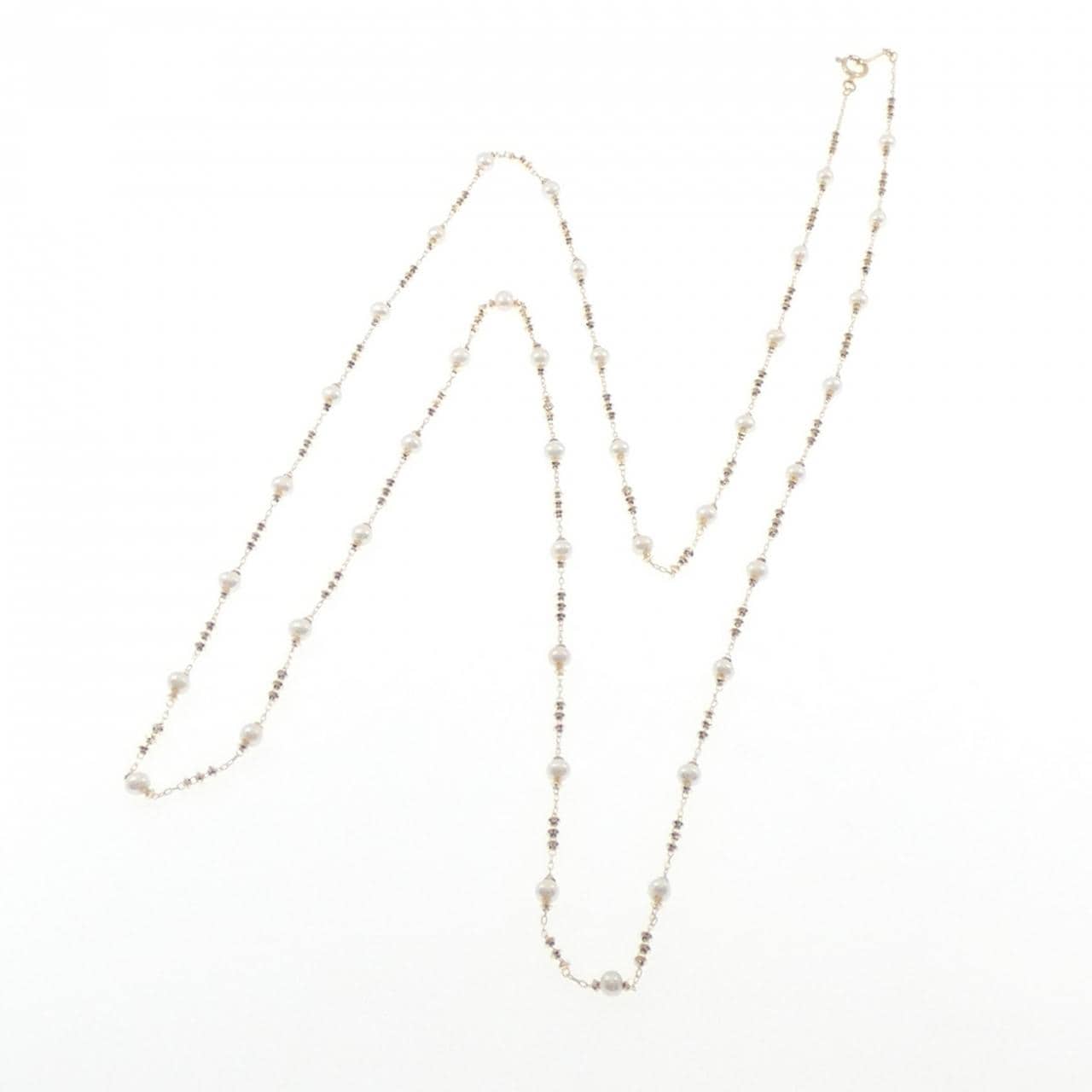 K18YG 淡水パール ネックレス