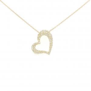 K18YG ハート ダイヤモンド ネックレス 0.53CT