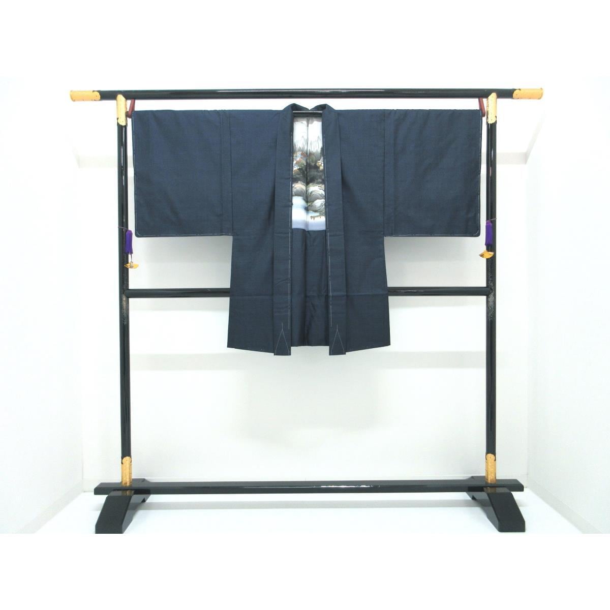 【未使用品】男物　大島紬　１００山　きもの・羽織　２点セット