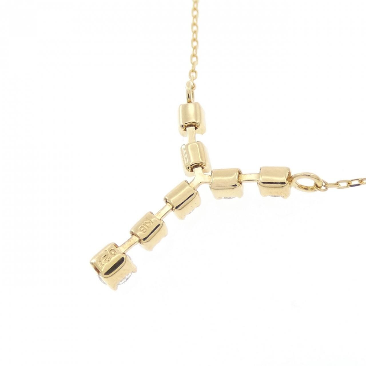 K18YG ダイヤモンド ネックレス 0.21CT