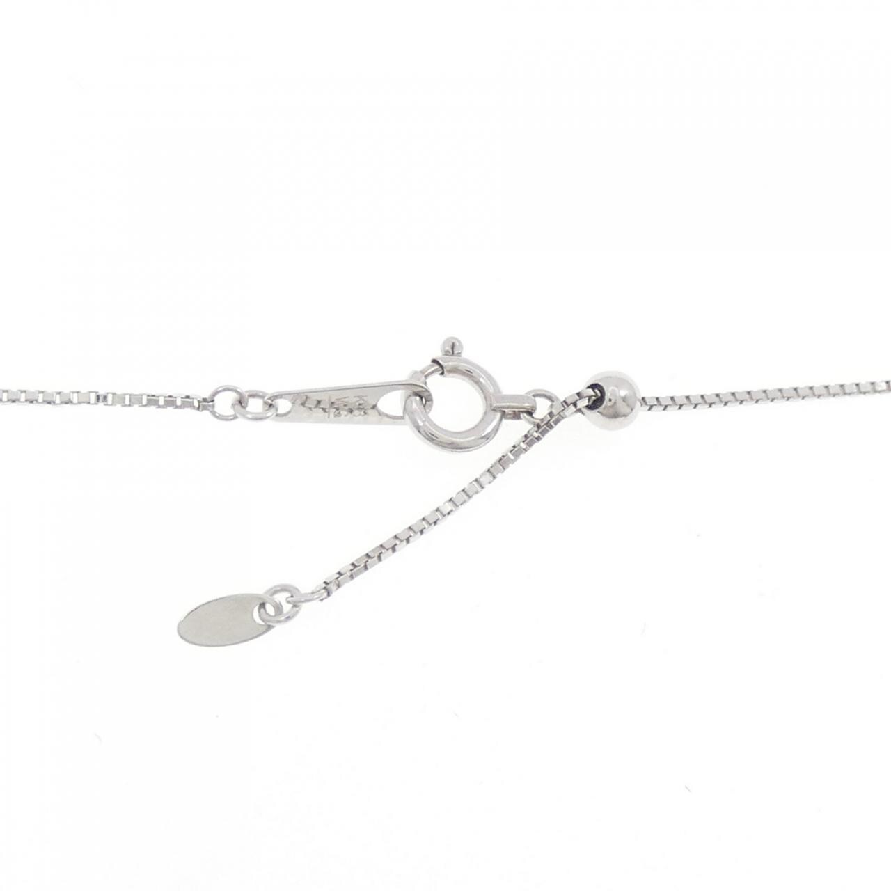 K18WG ハート ダイヤモンド ネックレス 0.90CT