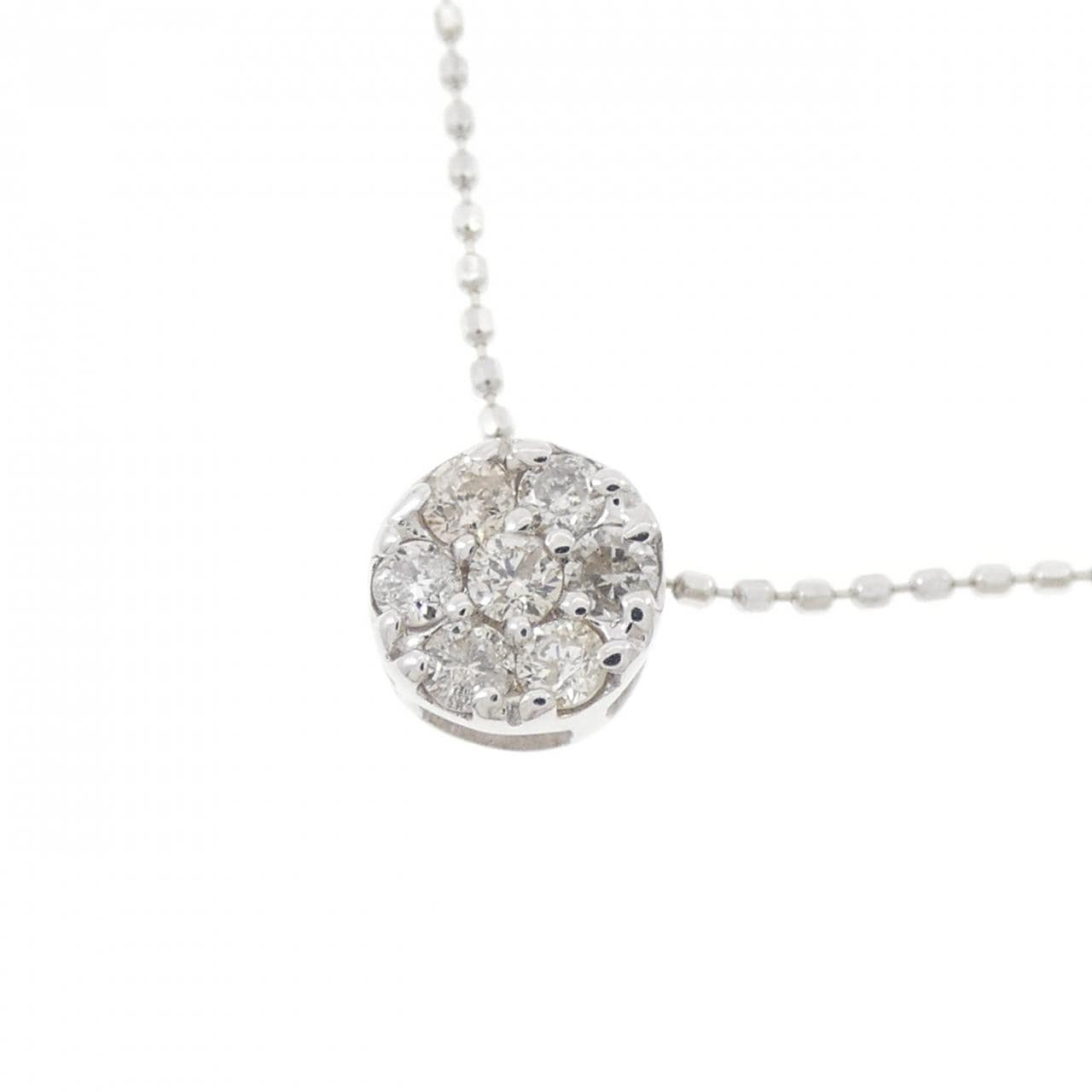 K18WG ダイヤモンド ネックレス 0.20CT