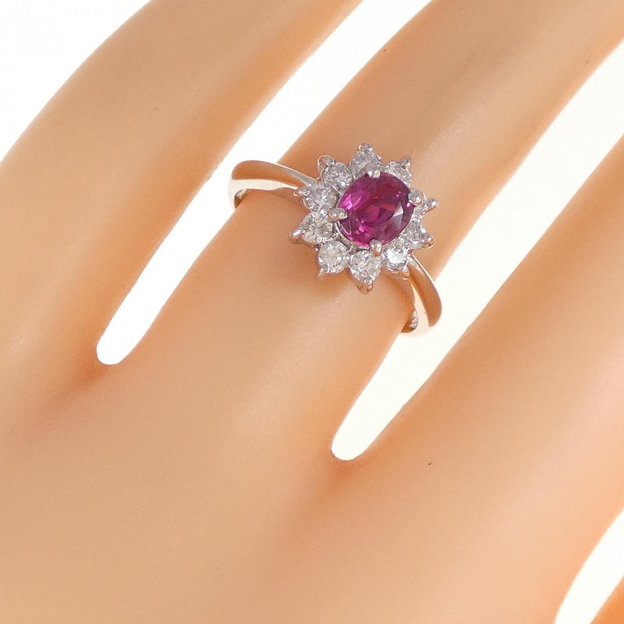 PT900 ルビー リング 0.62CT