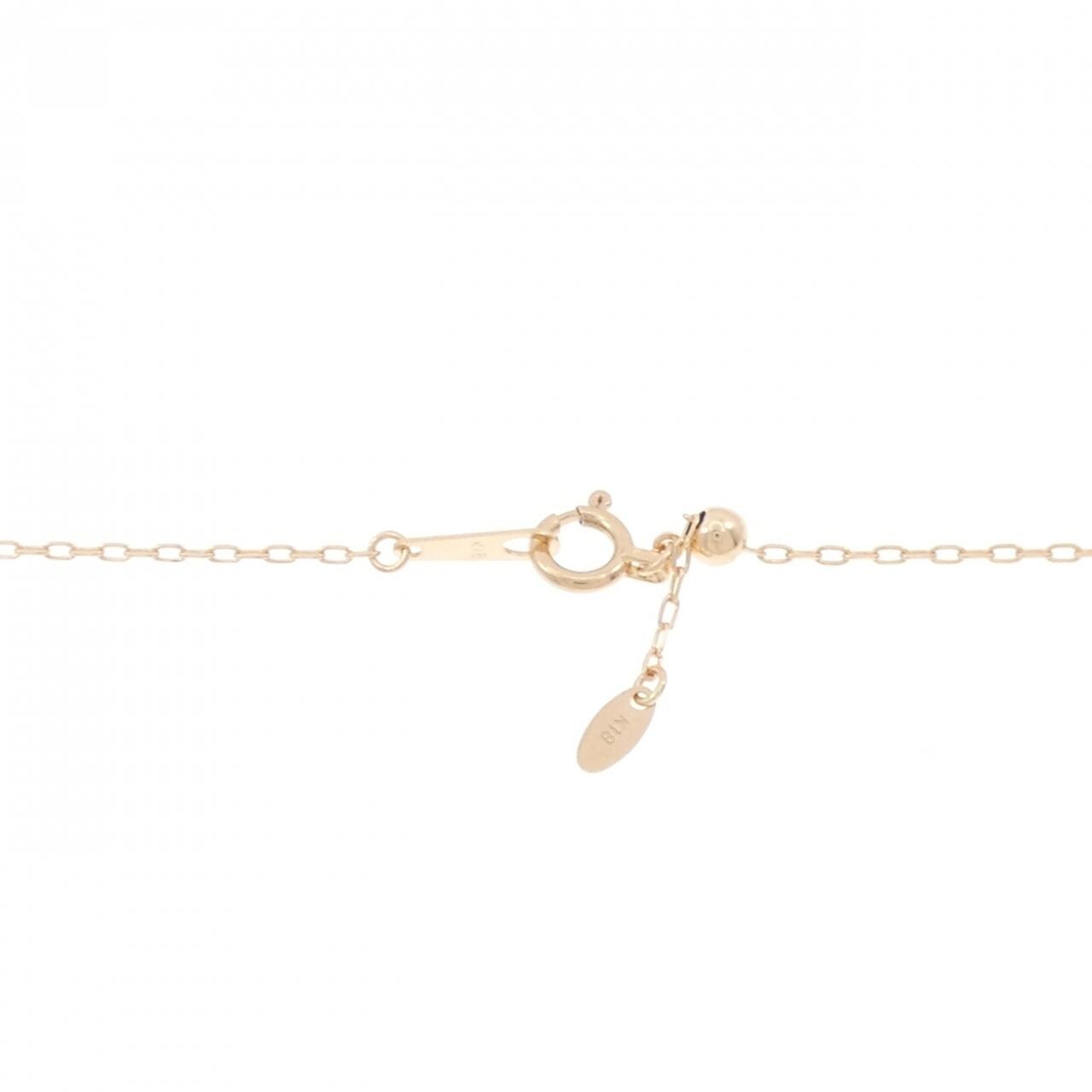 K18PG ソリティア ダイヤモンド ネックレス 0.17CT