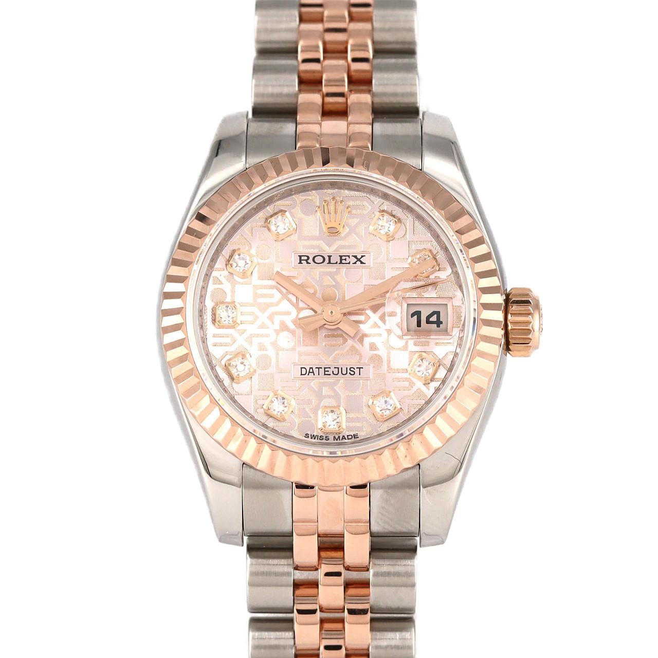 ロレックス デイトジャスト 179171G SSxPG 自動巻 ランダム番