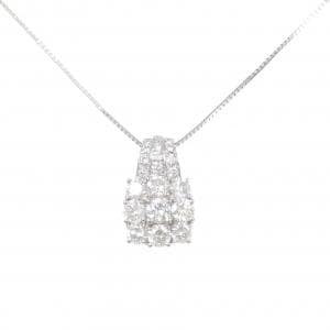 PT900/PT850 ダイヤモンド ネックレス 1.38CT