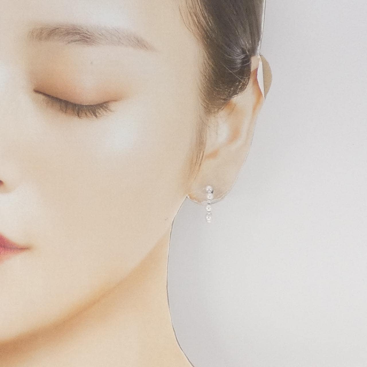 K18WG アコヤパール ピアス