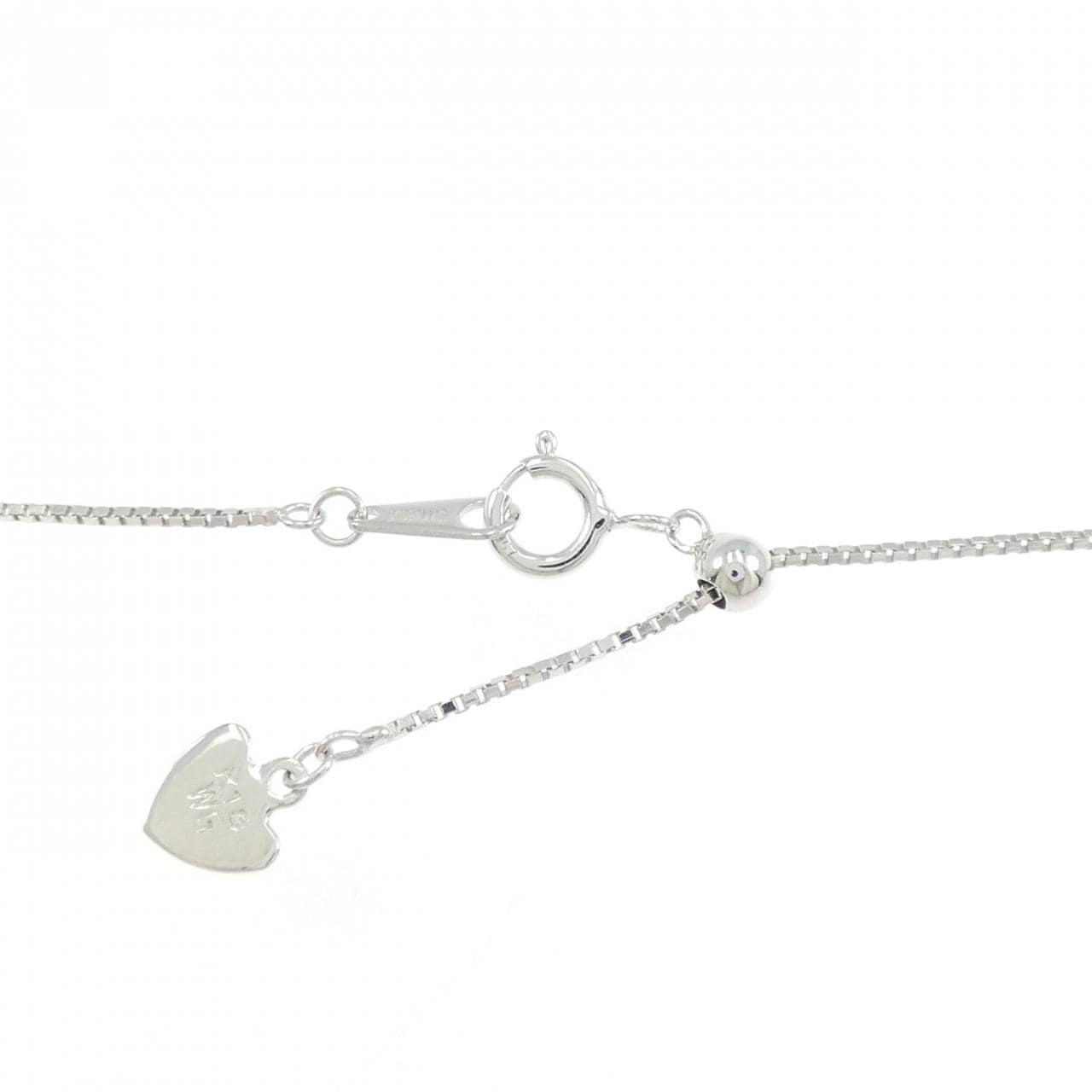 K18WG ダイヤモンド ネックレス 0.17CT
