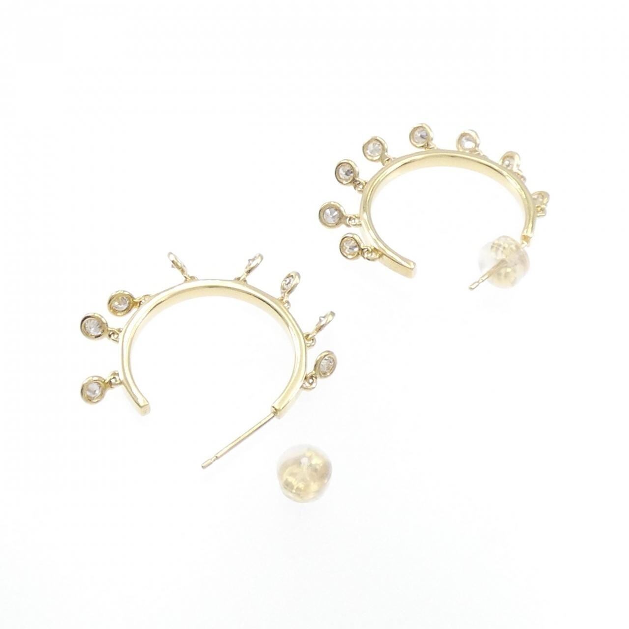 K18YG ダイヤモンド ピアス 0.56CT