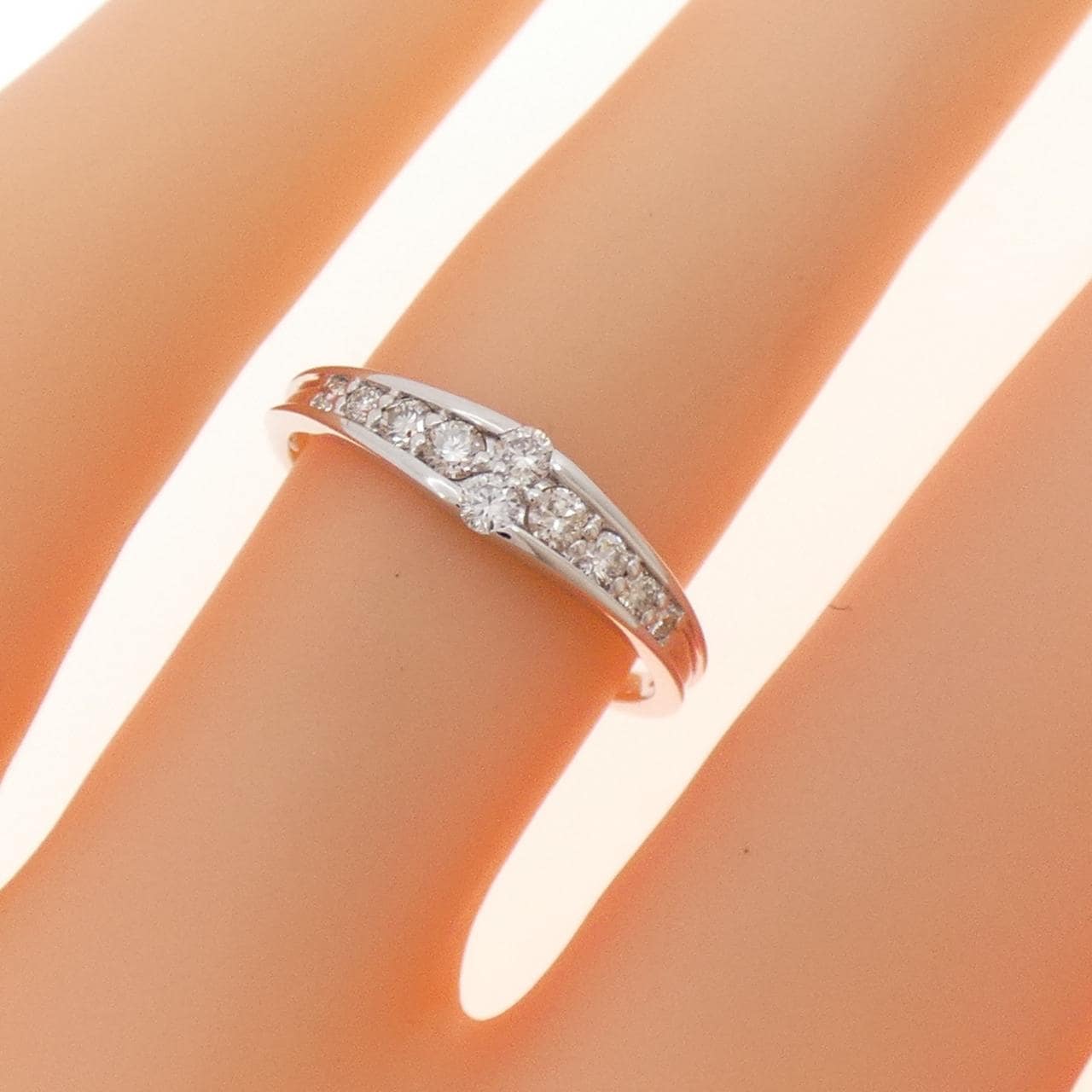 K18WG ダイヤモンド リング 0.20CT