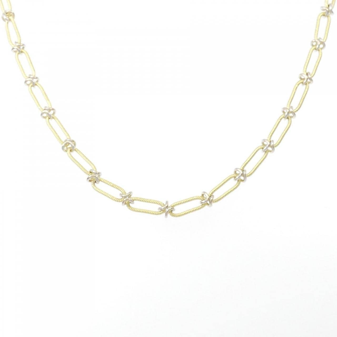 750YG/750WG necklace