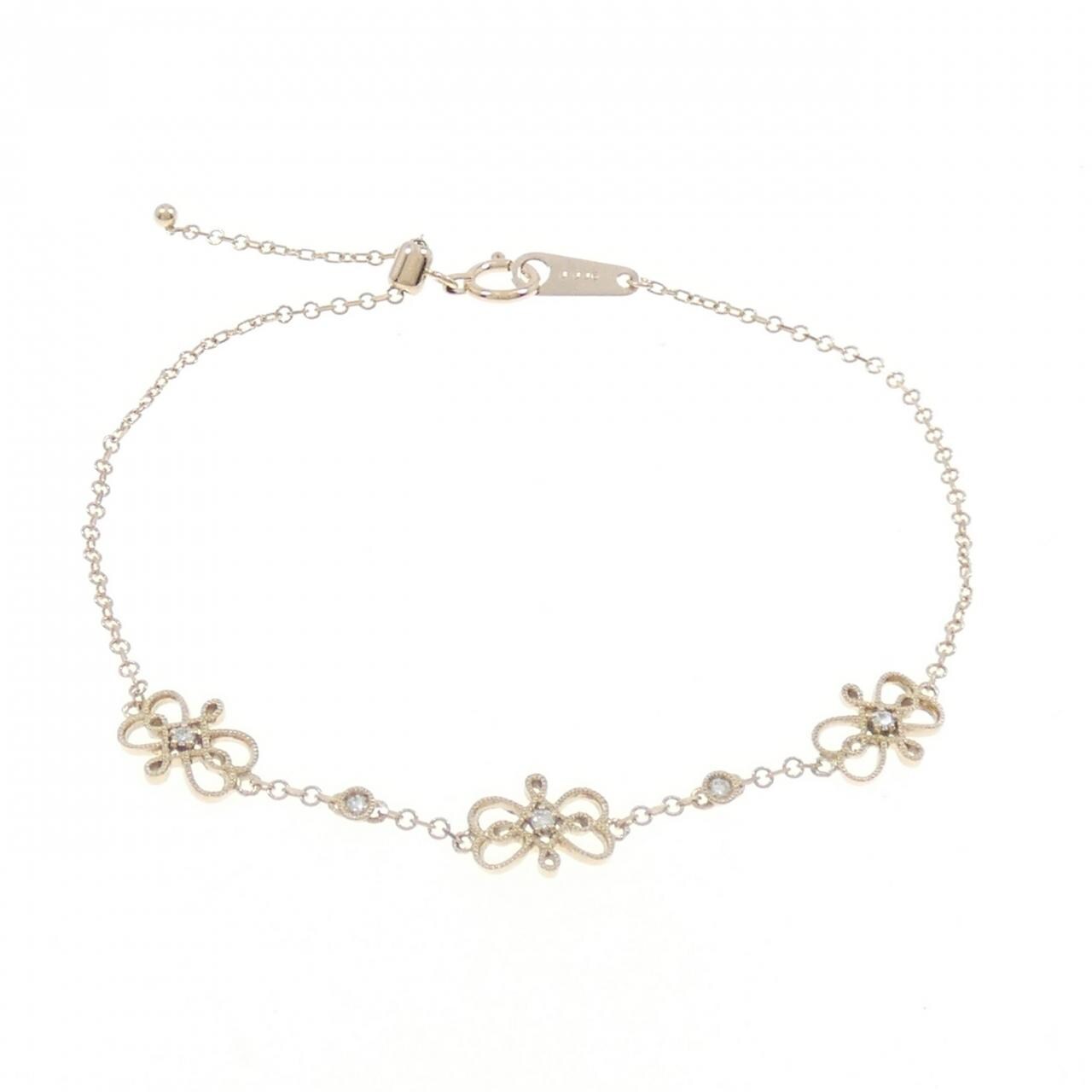 K18PG Diamond bracelet 0.06CT