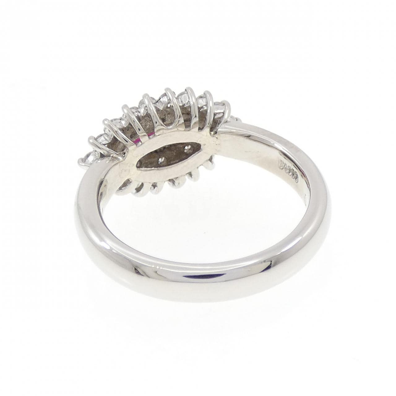 PT900 Ruby Ring 0.53CT