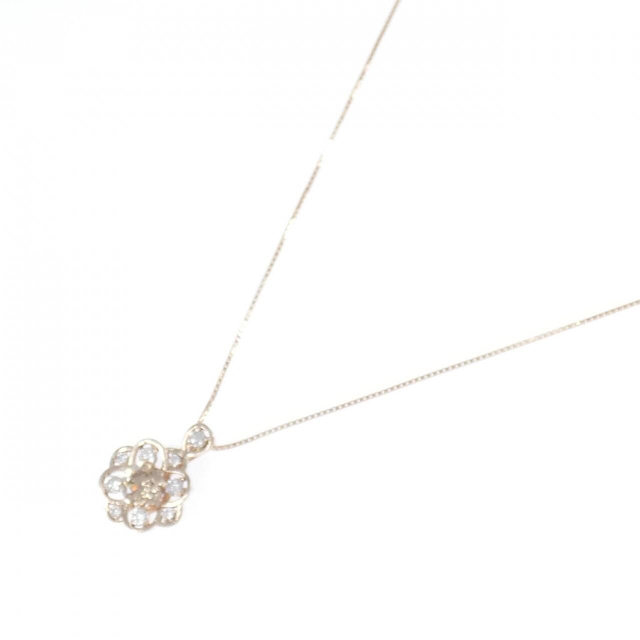 [新品] K18PG鑽石項鍊 0.70CT