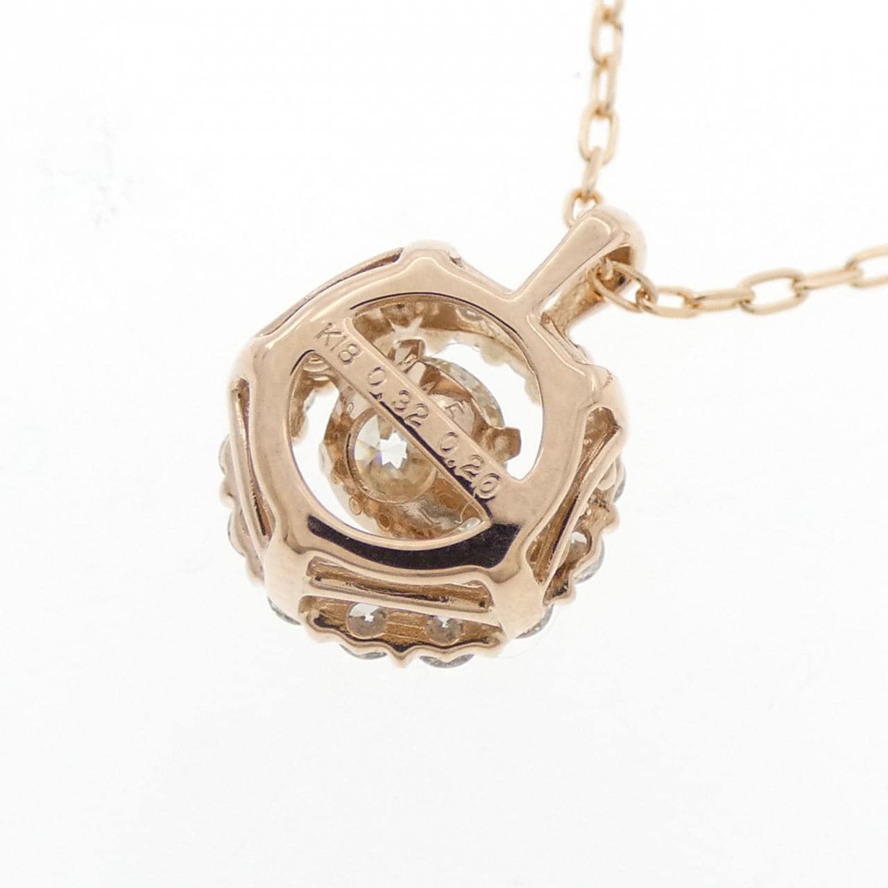K18PG ダイヤモンド ネックレス 0.32CT
