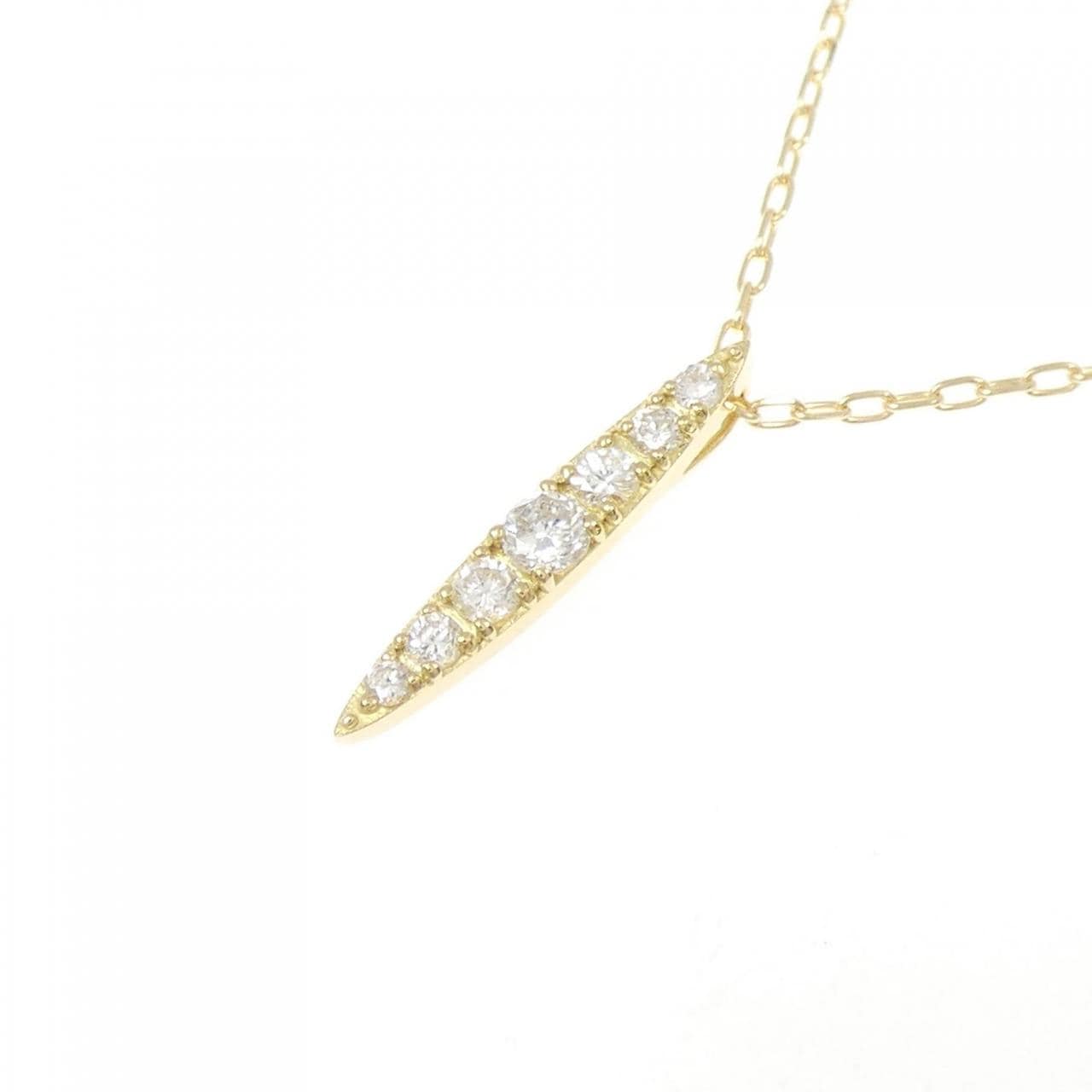 K18YG ダイヤモンド ネックレス 0.15CT