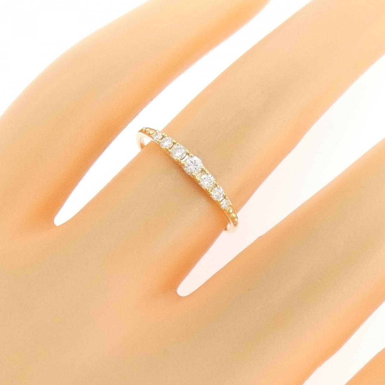 【リメイク】K18YG ダイヤモンド リング 0.15CT