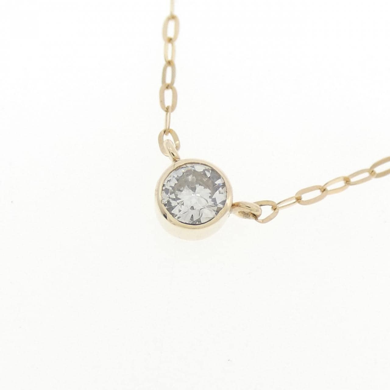 K10YG ダイヤモンド ネックレス 0.10CT