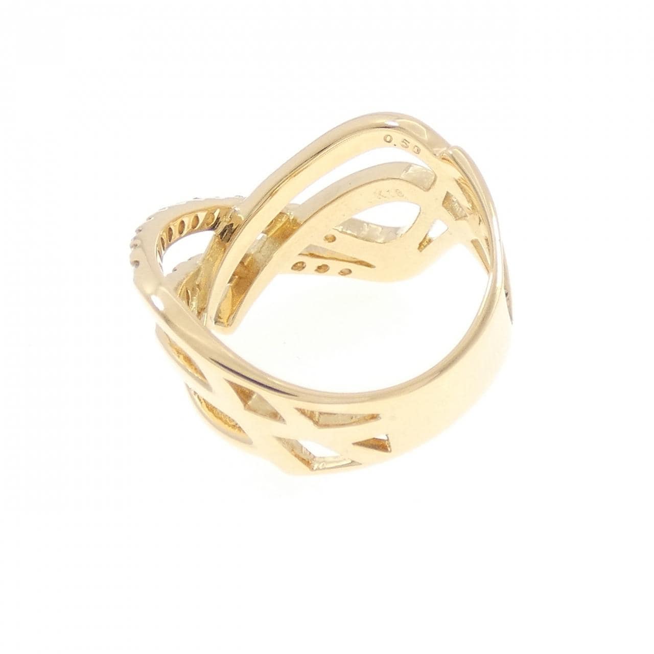 K18YG ダイヤモンド リング 0.50CT