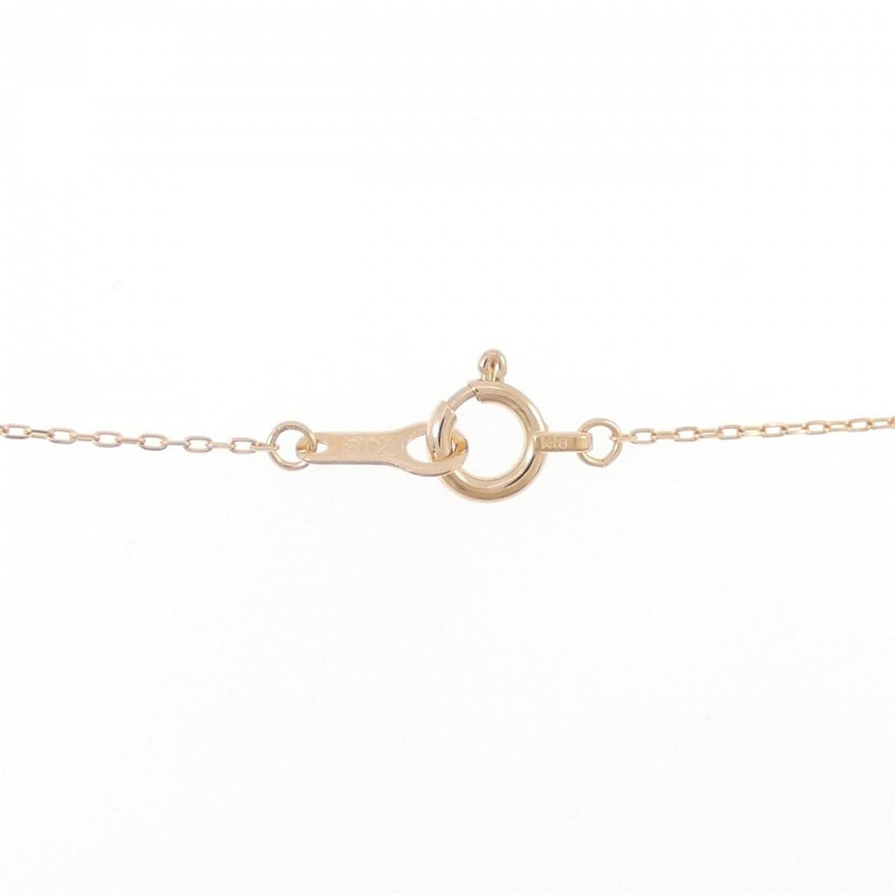 K18PG ハート ダイヤモンド ネックレス 0.10CT