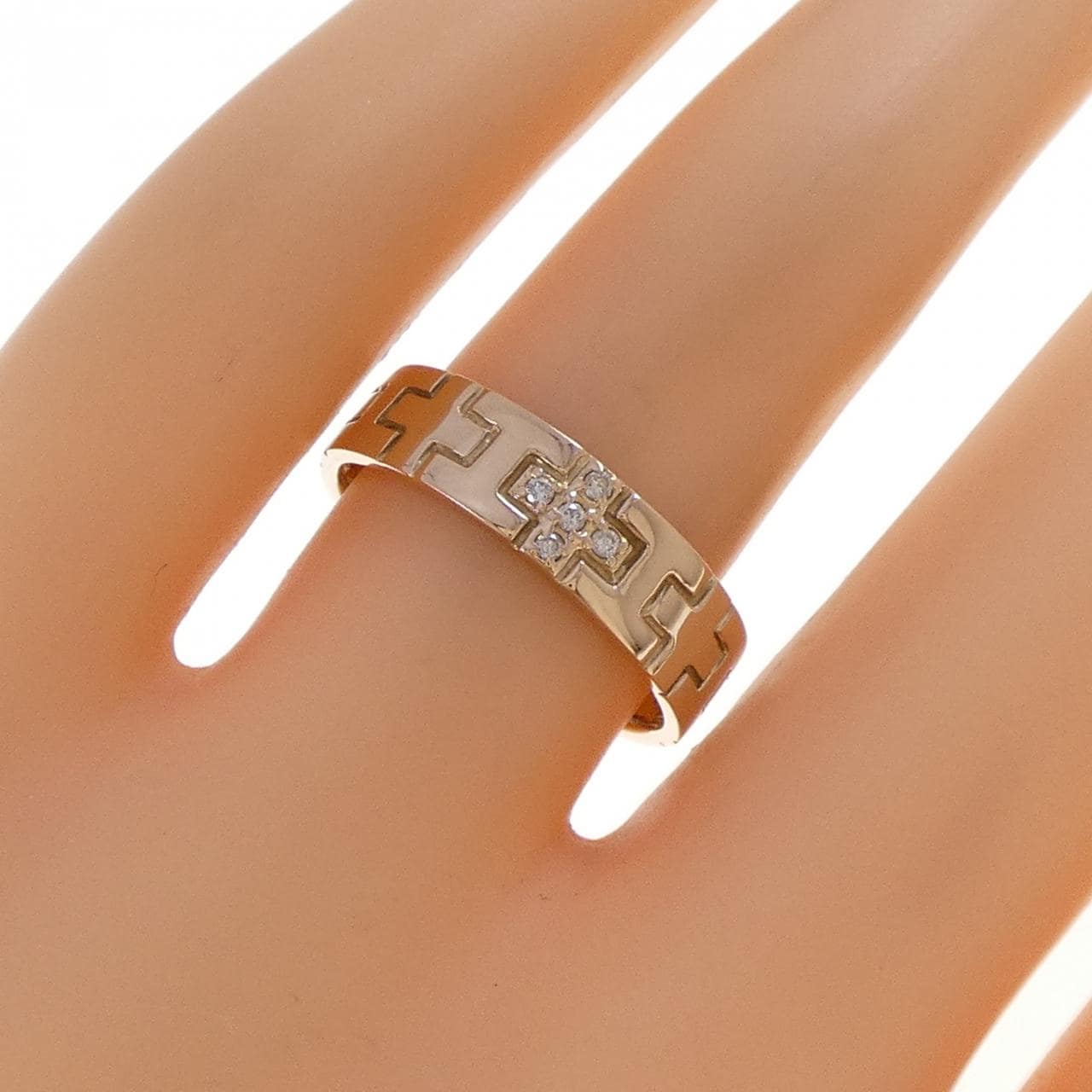 K18PG ダイヤモンド リング 0.03CT