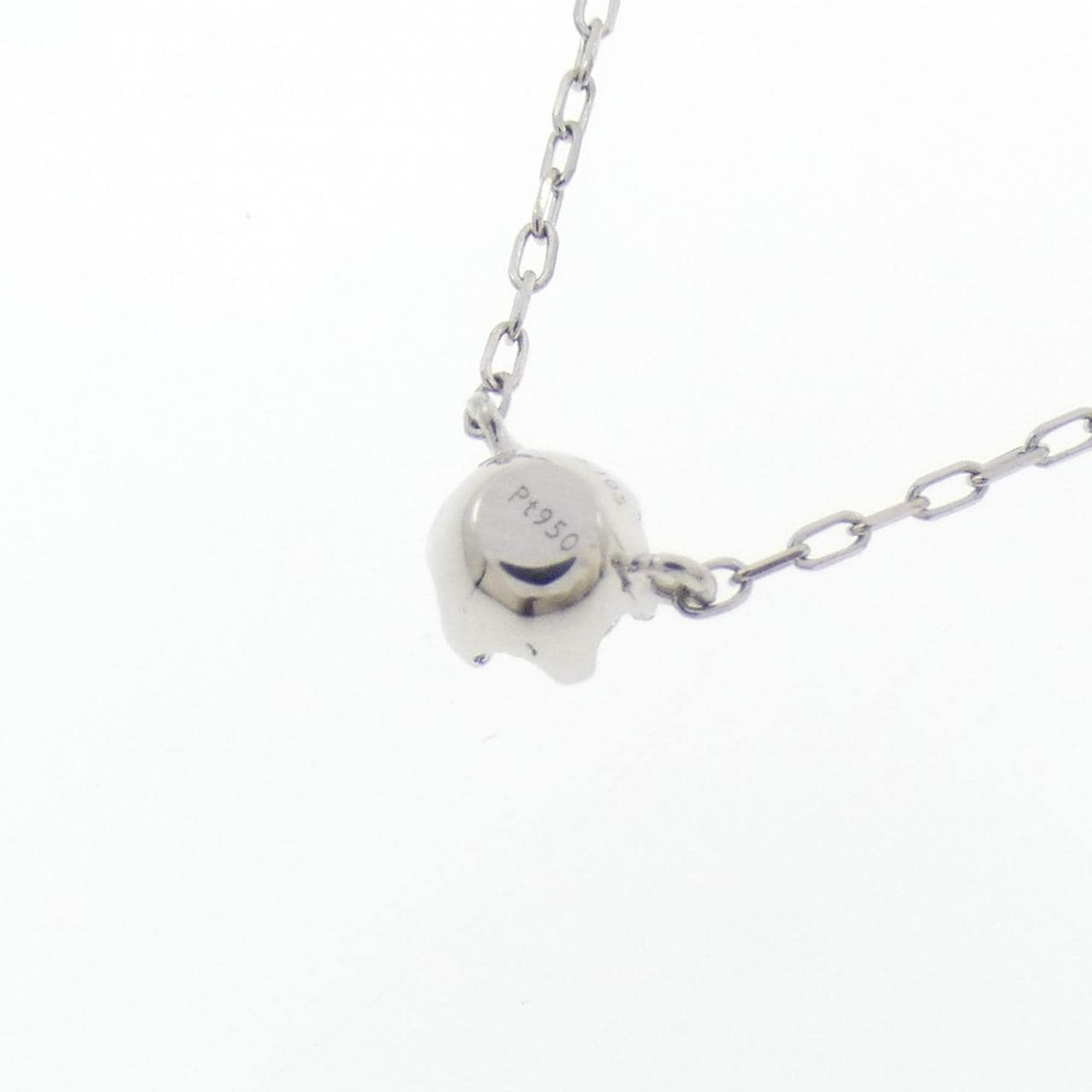 PT950/PT850 ソリティア ダイヤモンド ネックレス 0.105CT