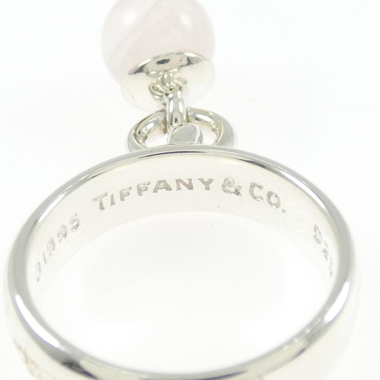 【ヴィンテージ】ティファニー ローズクオーツ リング