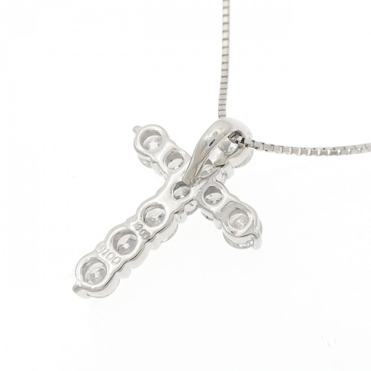 PT900/PT850 クロス ダイヤモンド ネックレス 1.00CT