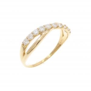 【リメイク】K18YG ダイヤモンド リング 0.30CT