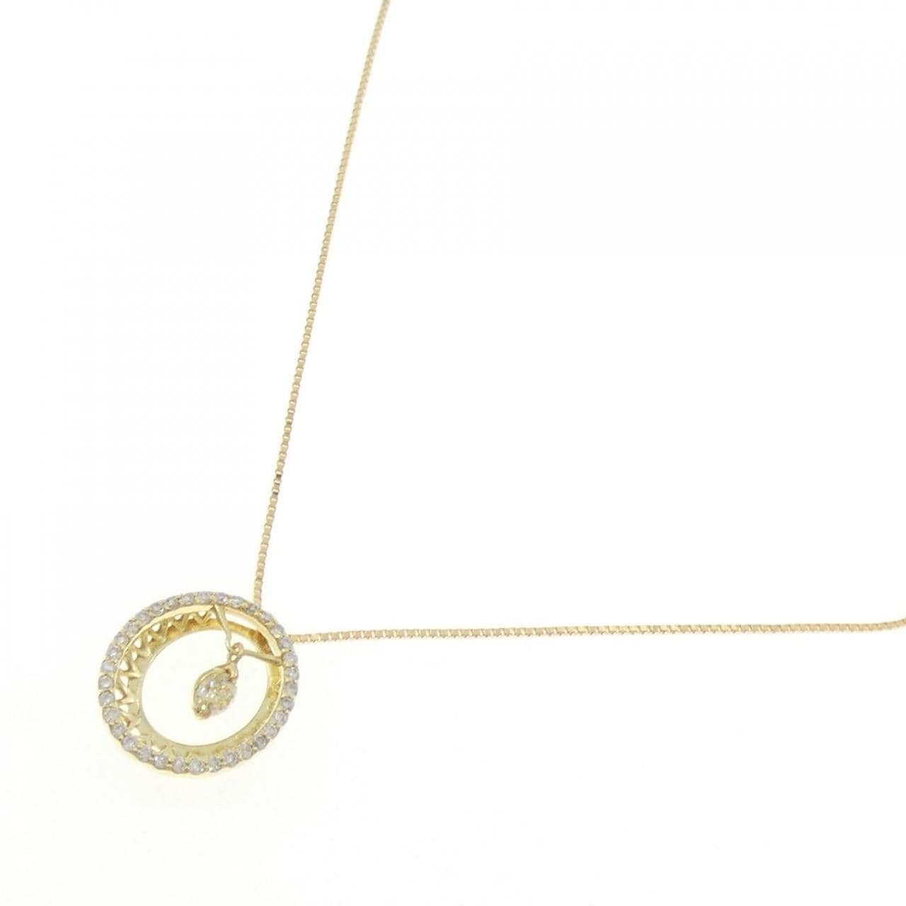 K18YG ダイヤモンド ネックレス 0.18CT