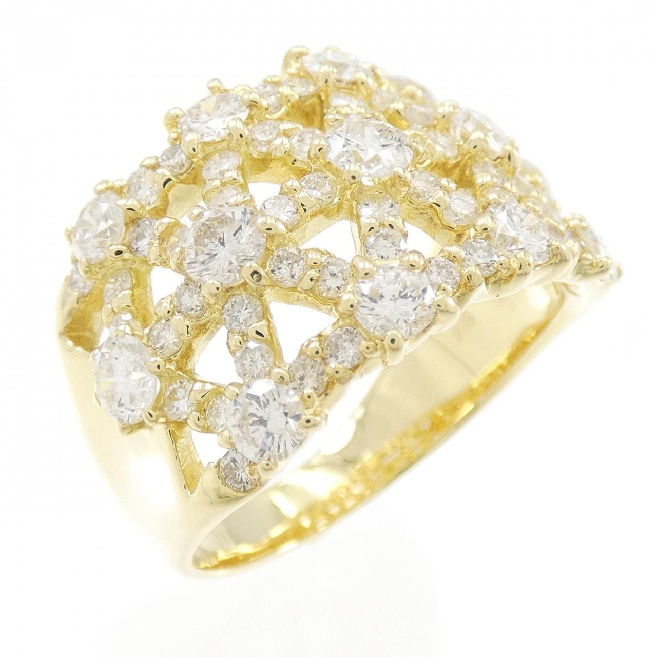 K18YG ダイヤモンド リング 2.00CT