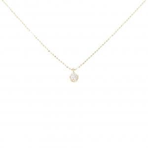 K18YG ソリティア ダイヤモンド ネックレス 0.08CT