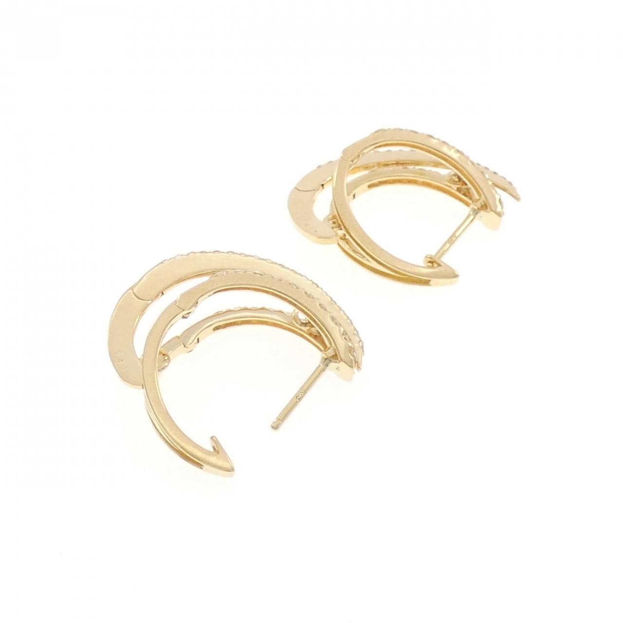 K18YG ダイヤモンド ピアス 0.80CT