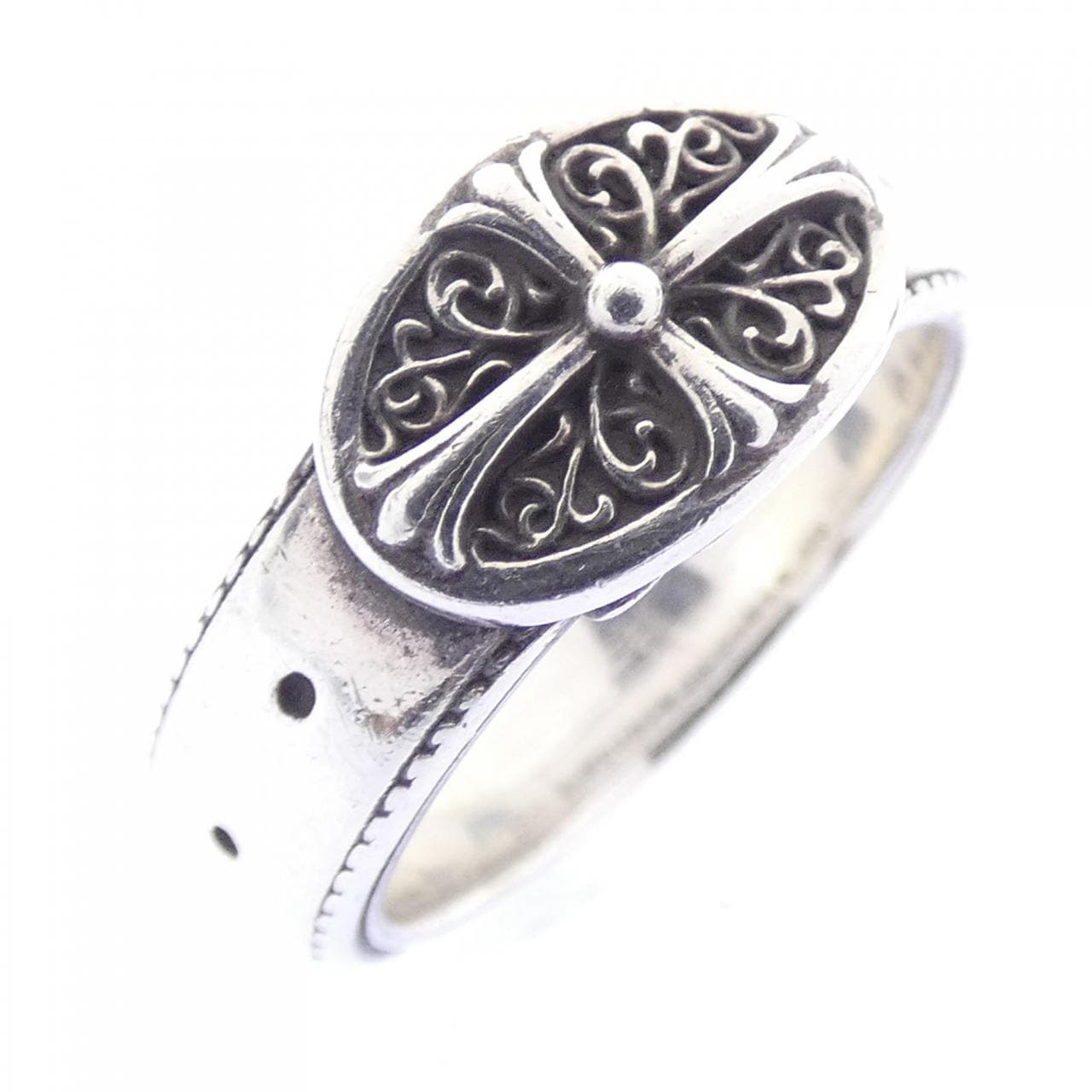 クロムハーツ CHROME HEARTS BELTED OVAL SML 207199602SLV RING