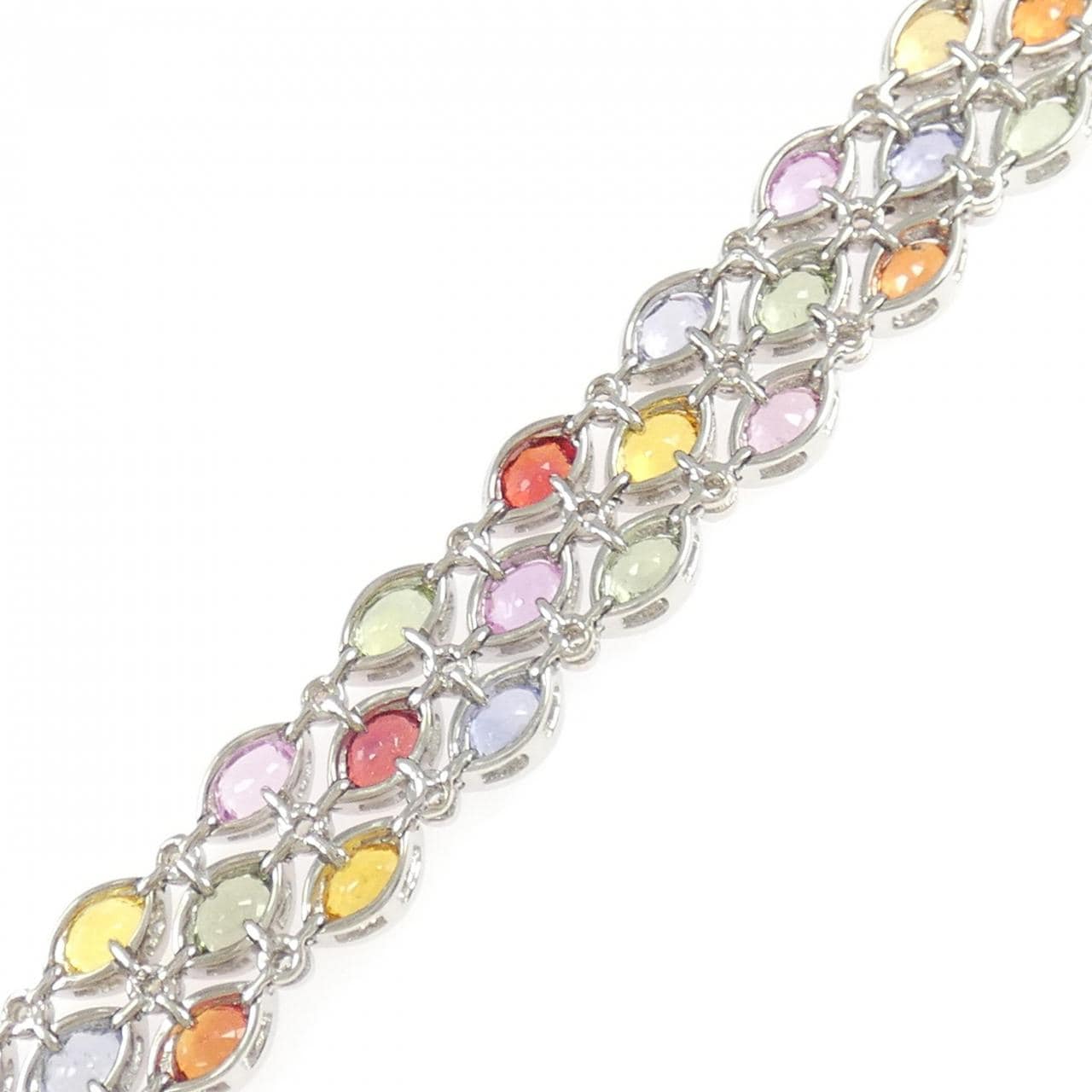 K18WG サファイヤ ブレスレット 23.15CT