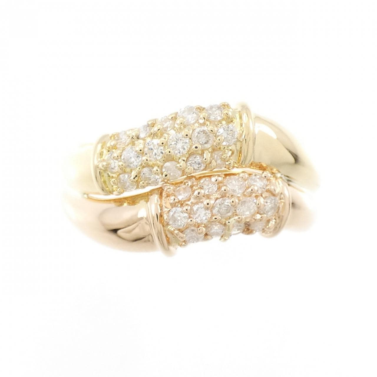 K18YG/K18PG ダイヤモンド リング 0.30CT
