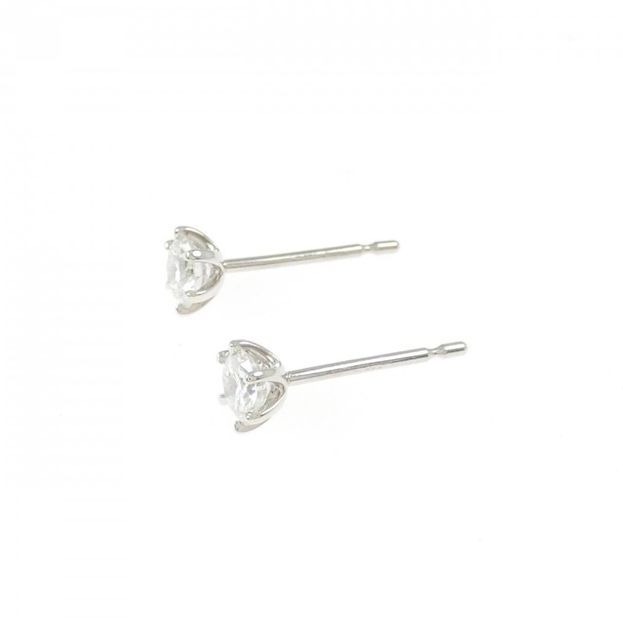 【リメイク】PT900/ST ダイヤモンド ピアス 0.228CT 0.241CT F SI1 VG