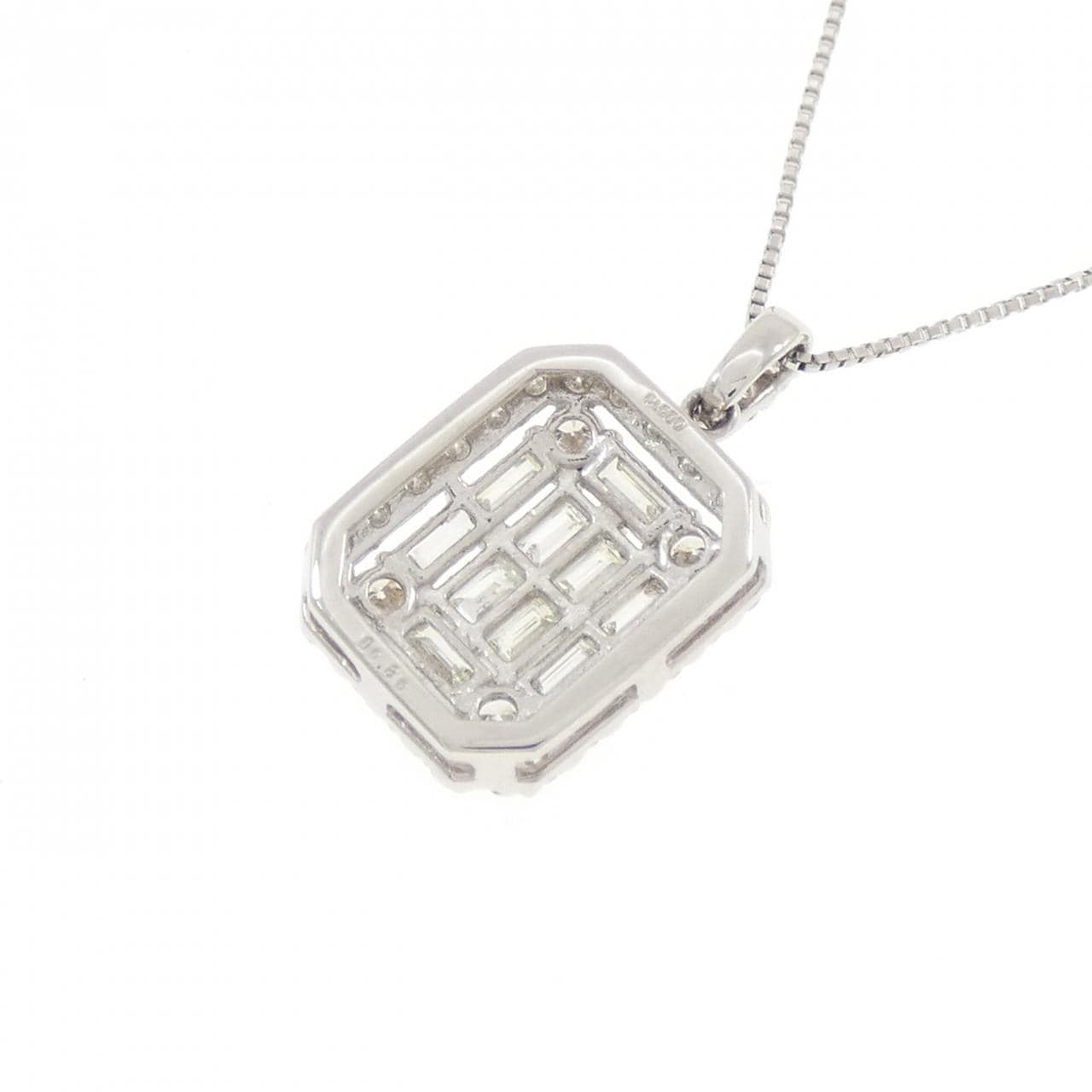 【新品】PT900/PT850 ダイヤモンド ネックレス 0.80CT