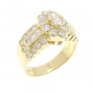 K18YG ダイヤモンド リング 0.14CT