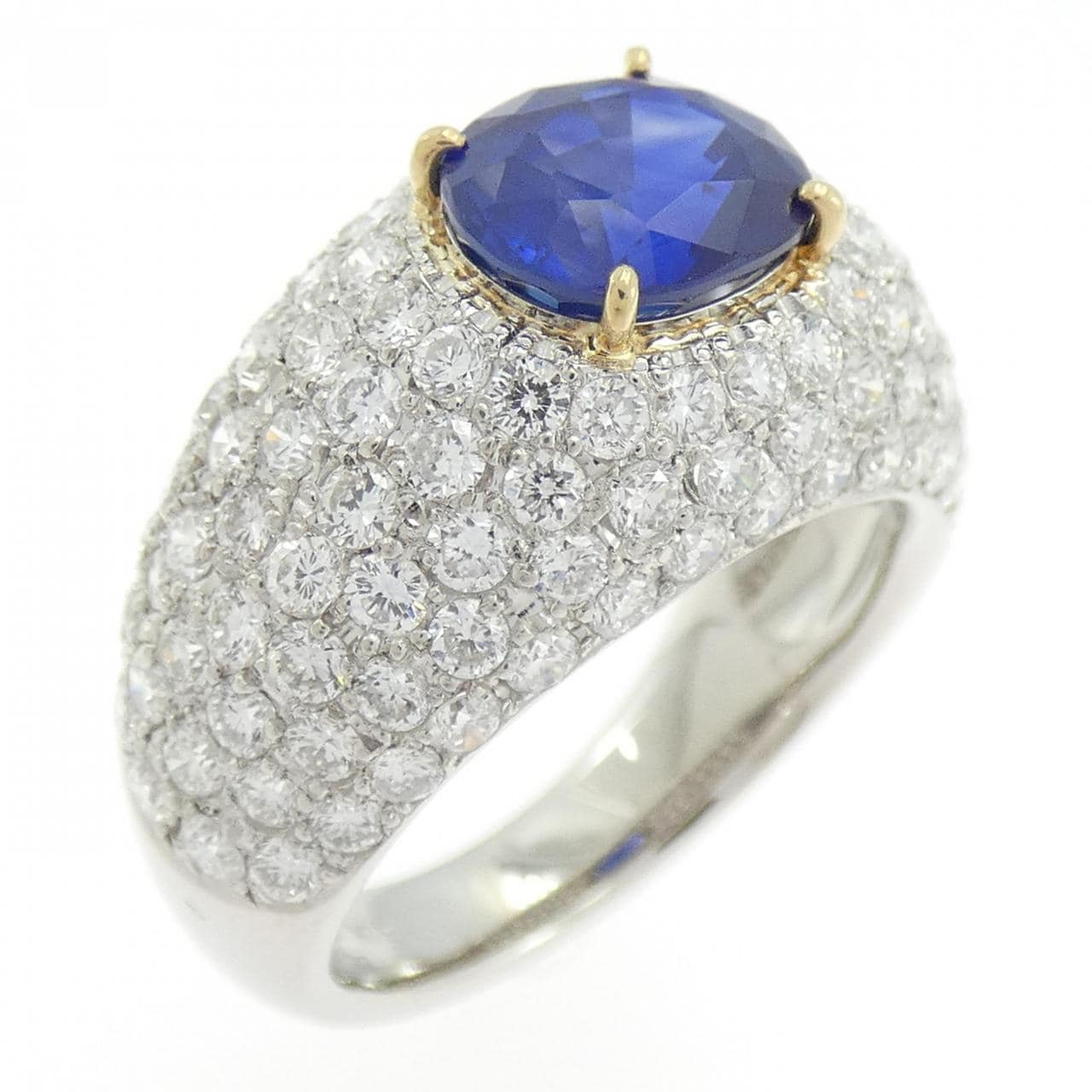PT900/K18YG サファイヤ リング 2.44CT