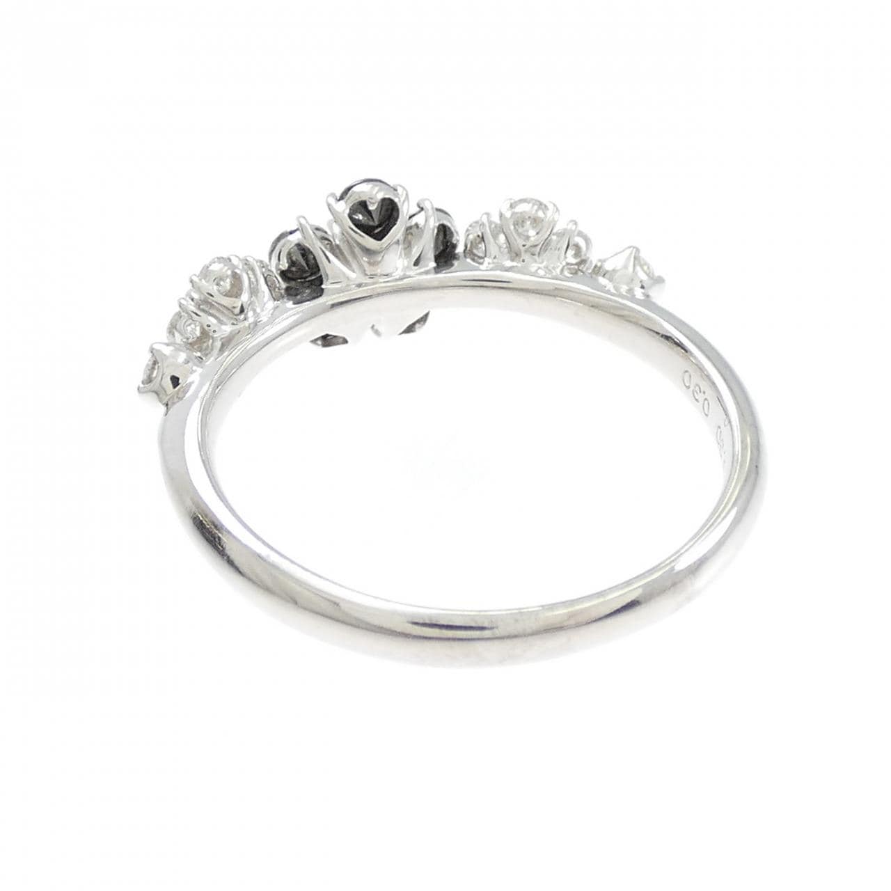 K18WG フラワー ダイヤモンド リング 0.30CT