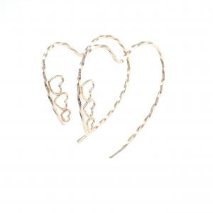 K10PG ハート ピアス